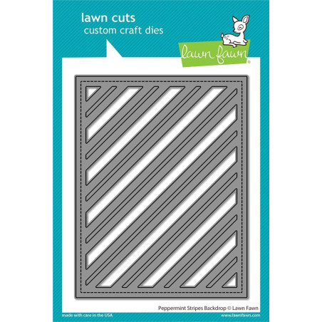 LAWN FAWN Peppermint Stripes Backdrop Cuts