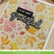 Lawn Fawn Fall Leaves Background Stencil 2 pezzi