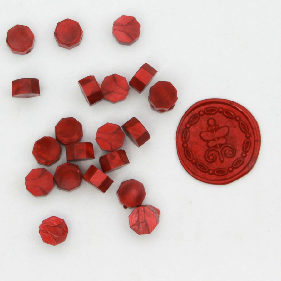 Perle di Ceralacca Rosso Fuoco 100pz