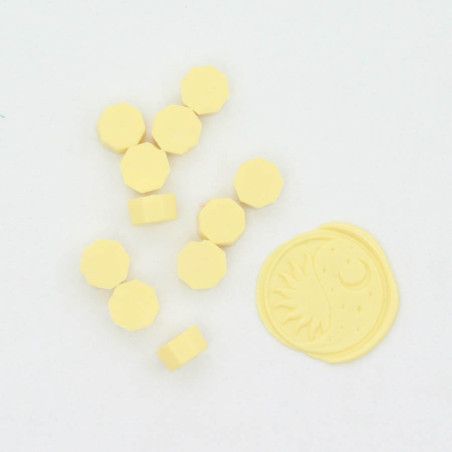 Perle di Ceralacca Giallo Pastello 100pz