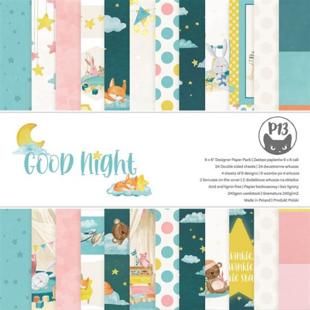 Piatek GOOD NIGHT Paper Pad 15x15cm