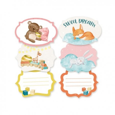 Piatek Decorative Tags GOOD NIGHT 04 6pz