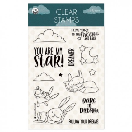 Piatek13 CLEAR STAMP SET GOOD NIGHT 01 A6