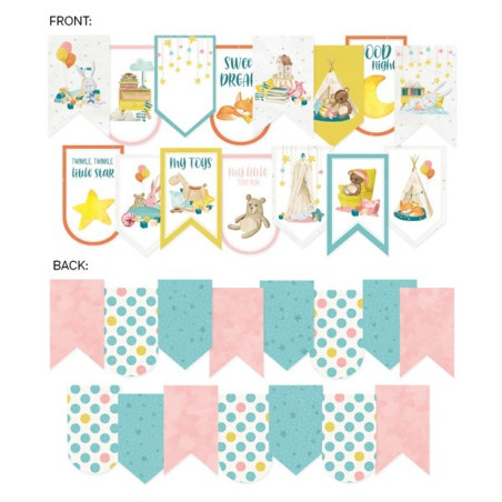 Piatek Die-Cut Garland GOOD NIGHT 15pz