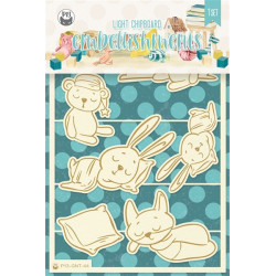Piatek13 Light Chipboard Embellishments GOOD NIGHT 01