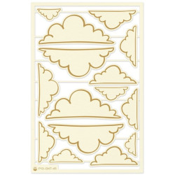 Piatek13 Light Chipboard Embellishments GOOD NIGHT 02