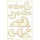 Piatek13 Light Chipboard Embellishments GOOD NIGHT 03