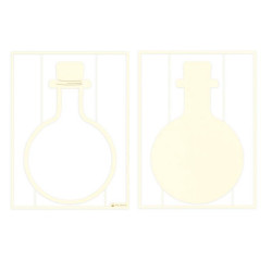 Piatek13 Light Chipboard DECO BASE BOTTLE