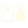 Piatek13 Light Chipboard DECO BASE BOTTLE