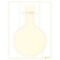 Piatek13 Light Chipboard DECO BASE BOTTLE