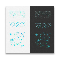 Polkadoodles Starry Nights Stencil