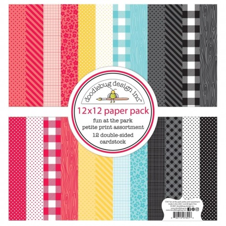 Doodlebug Design Fun At The Park Petite Print Paper Pack 30x30cm