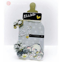 Dutch Doobadoo Mask Card Art Baby Bottle A4