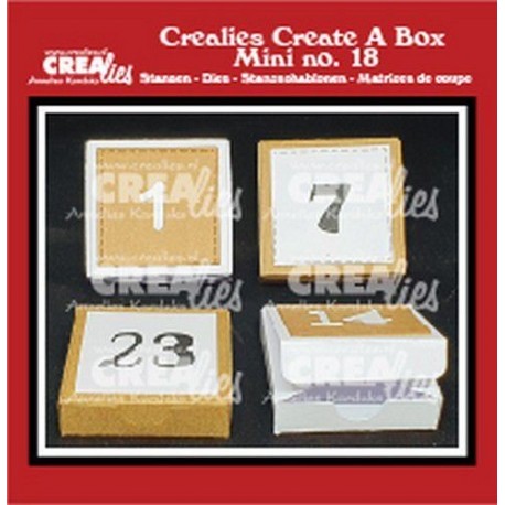 Crealies Create A Box Mini no. 18 Advent Box with Numbers