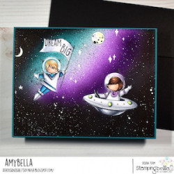 Stamping Bella Tiny Townie Astronauts Cling Stamp