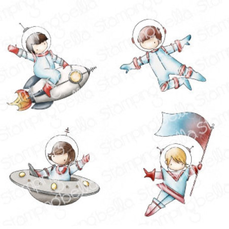 Stamping Bella Tiny Townie Astronauts Cling Stamp