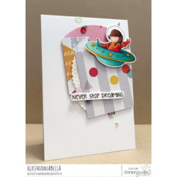 Stamping Bella Tiny Townie Astronauts Cling Stamp