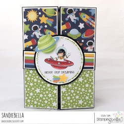 Stamping Bella Tiny Townie Astronauts Cling Stamp