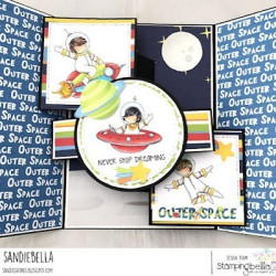 Stamping Bella Tiny Townie Astronauts Cling Stamp