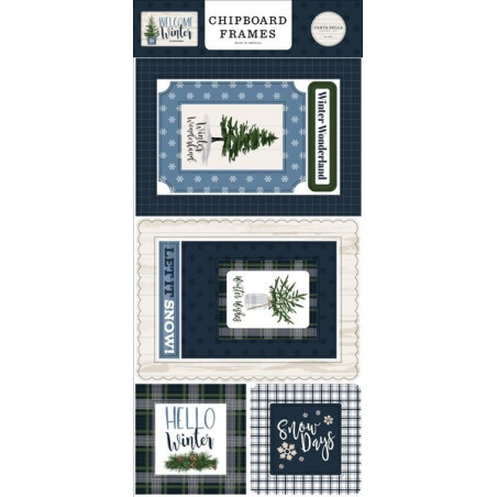 Carta Bella Welcome Winter Chipboard Frames