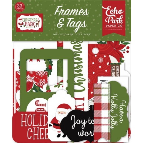 Echo Park Christmas Magic Frames & Tags 33pz