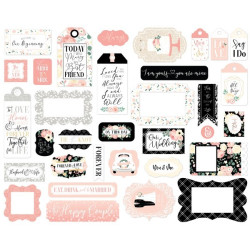 Echo Park Wedding Frames & Tags 33pz