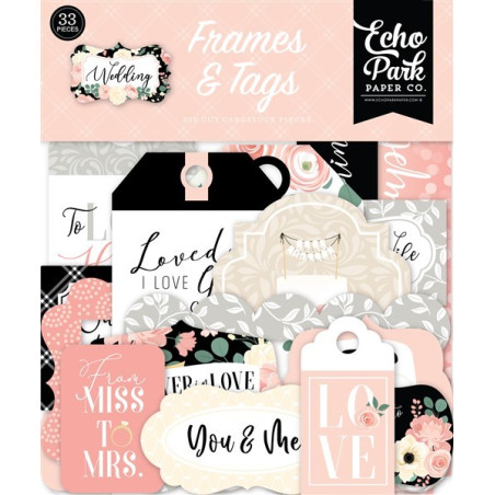 Echo Park Wedding Frames & Tags 33pz