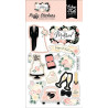 Echo Park Wedding Puffy Stickers