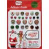 Carta Bella Christmas Cheer Adhesive Brads 25pz+7 Chipboard
