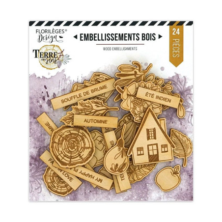 Abbellimenti Legno Florileges TERRE DES SENS