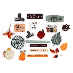 Set 20 Abbellimenti in acrilico Florileges TERRE DES SENS