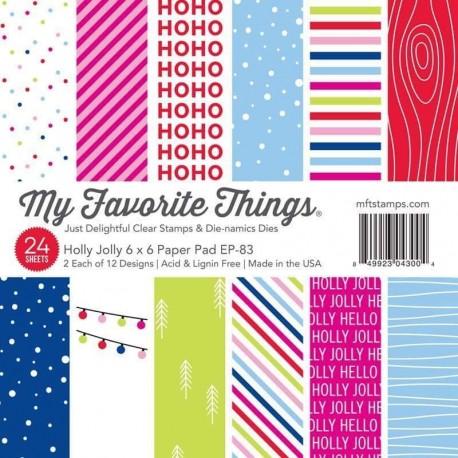 My Favorite Things Holly Jolly Paper Pad 15x15cm