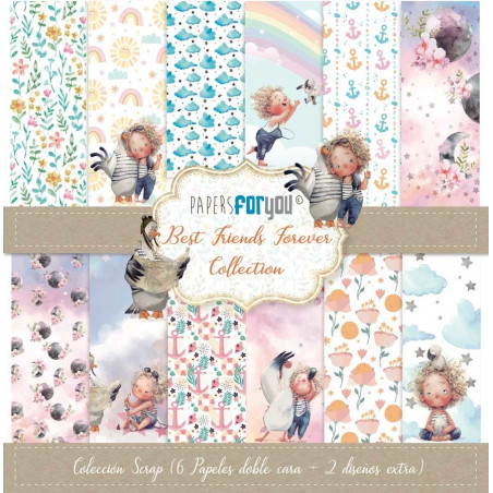 Papers For You Best Friends Forever Scrap Paper Pack 30x30cm