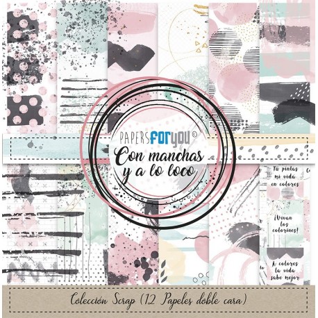 Papers For You Con Manchas Y A Lo Loco Scrap Paper Pack 30x30cm