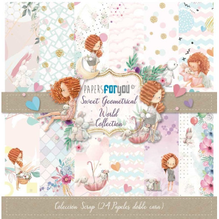 Papers For You Sweet Geometrical World Mini Scrap Paper Pack 17x17cm