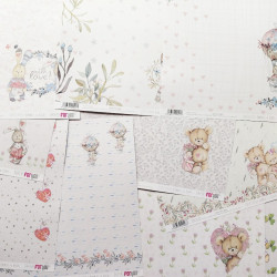 Papers For You Cute Little Bunnies and Bears Paper Pack 30x30cm 12FG