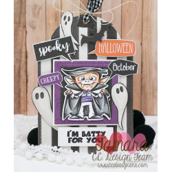 C.C. Design Halloween Monsters Clear Stamp