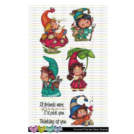 C.C. Design Gnome Friends Clear Stamp