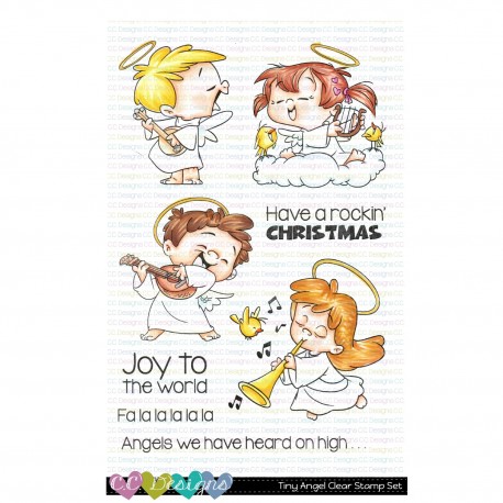 C.C. Design Tiny Angels Clear Stamp