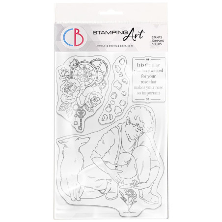 Ciao Bella THE ROSE CLEAR STAMP SET