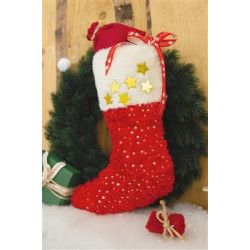 TESSUTO PELUCHE BIANCO STELLINE ORO 30X40