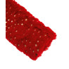 TESSUTO PELUCHE ROSSO STELLINE ORO 30X40