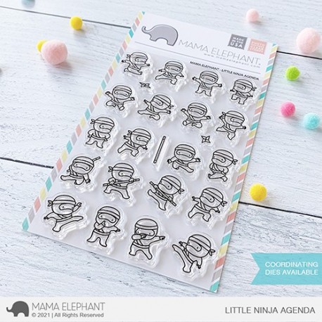 Mama Elephant LITTLE NINJA AGENDA Clear Stamp