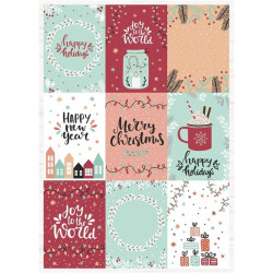 StudioLight Essentials DIY Block Happy Christmas Nr.12 A4