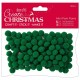 Papermania Create Christmas Mini Pom Poms Green 120pz