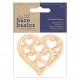 Papermania Wooden Shapes Heart 3pz