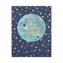 Spellbinders Stencil Layered Full Moon