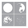 Spellbinders Stencil Layered Full Moon