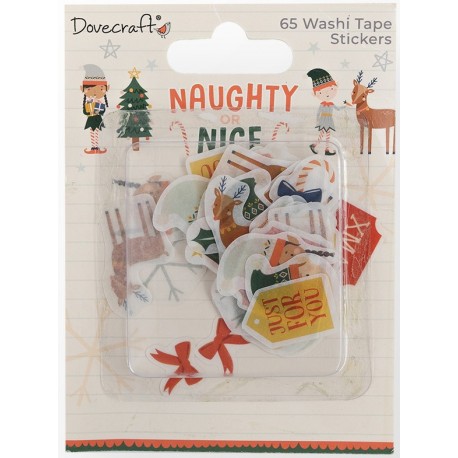 Dovecraft Naughty or Nice Washi Tape Stickers