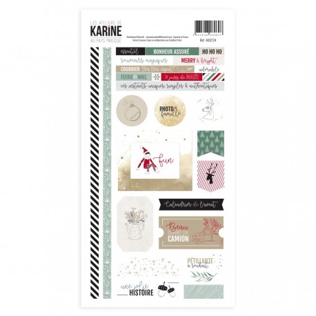 Les Ateliers de Karine Au Pays Magique Stickers 15x30cm